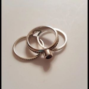 Silver Stackable Rings